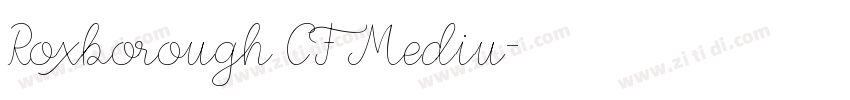 Roxborough CF Mediu字体转换